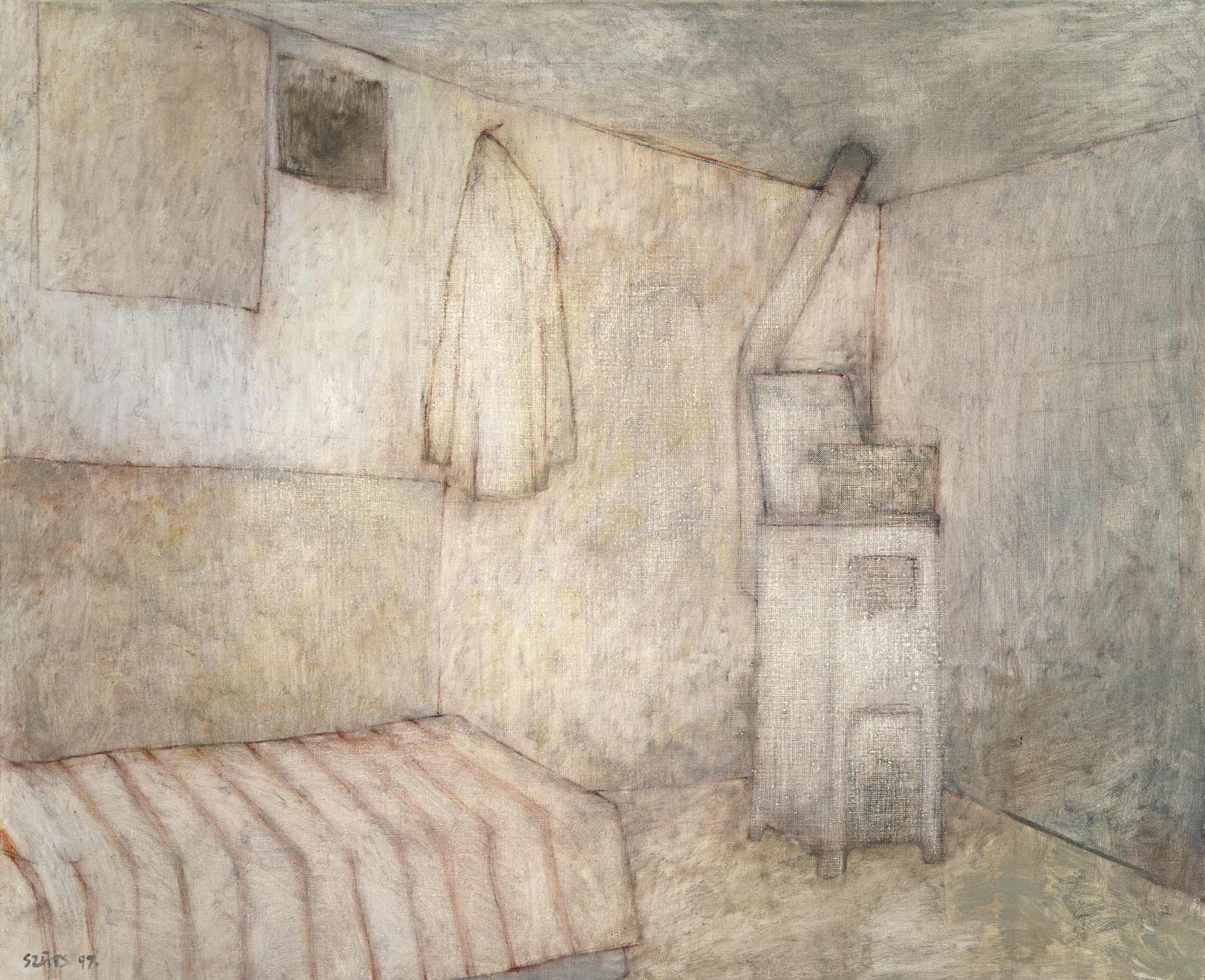 Szüts Miklós (1945) Room with White Stool, 1997