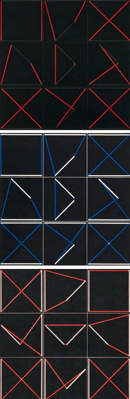 Mengyán András (1945) Kompozíció - 3 műalkotás, 1975