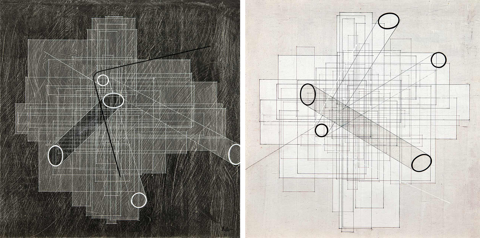 Matzon Ákos (1945) Transmission 1. (Black), Transmission 2. (White), 2001