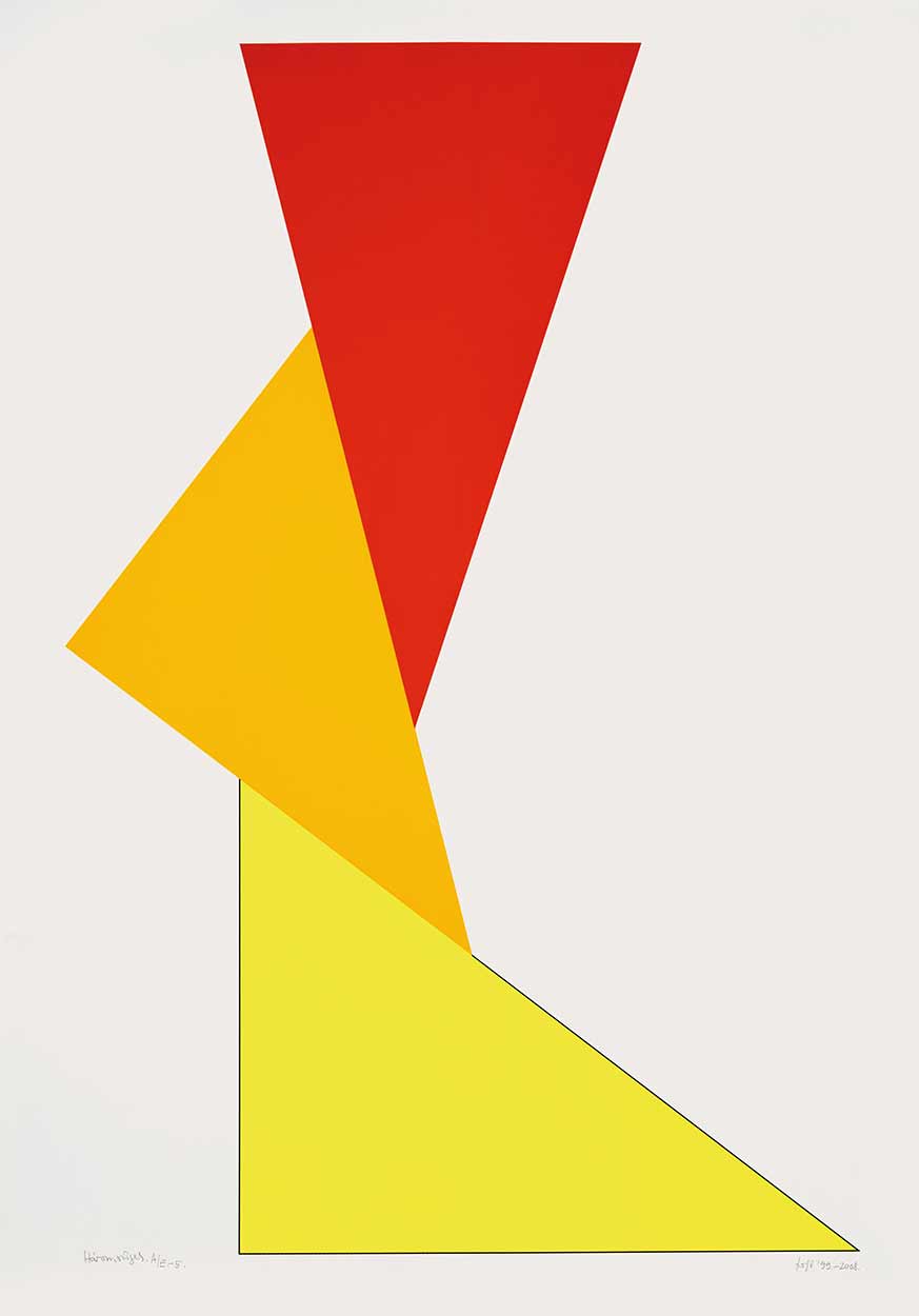 Fajó János (1937-2018) Háromszögek, 1999-2008