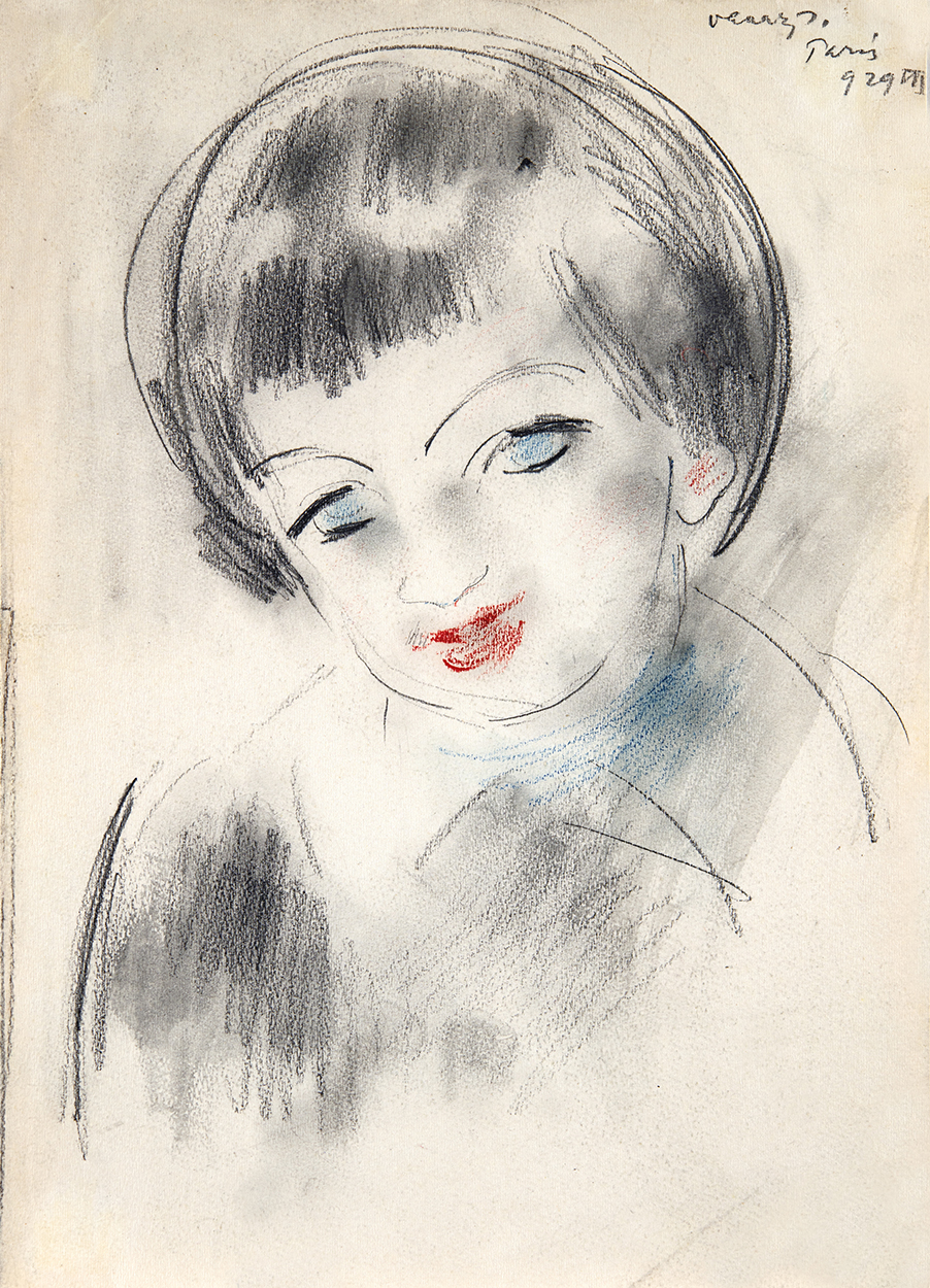 Vaszary János (1867-1939) Portrait of a Girl, 1929
