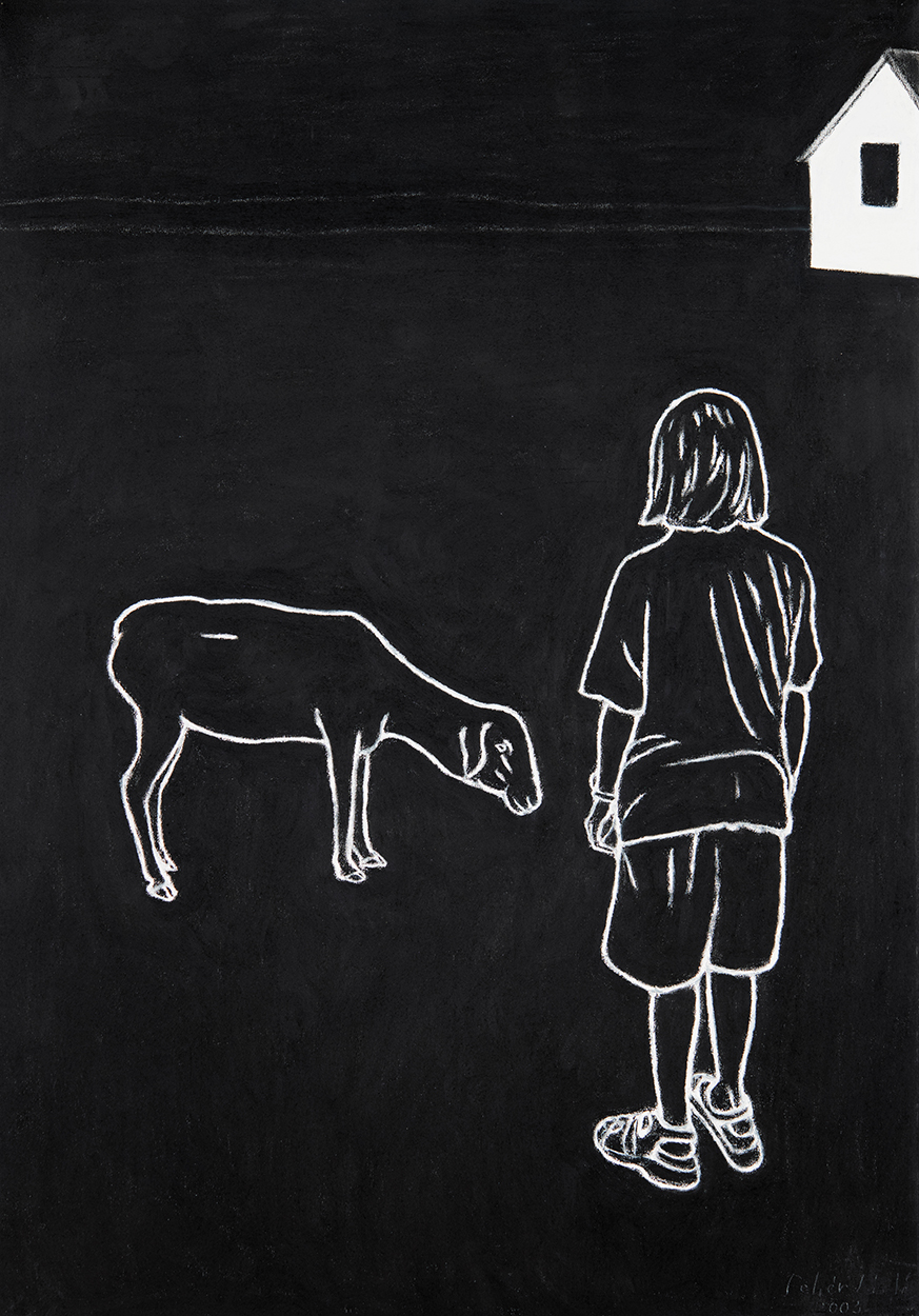 Fehér László (1953-) Girl with a Lamb, 2003