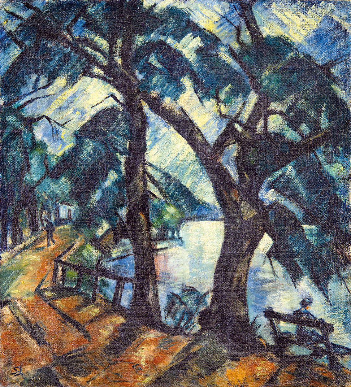 Schadl János (1892-1944) Two trees (Tata), 1929