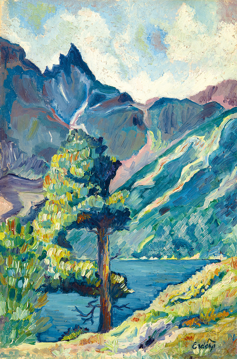 Erdélyi Béla (1891-1955) Mountain Lake