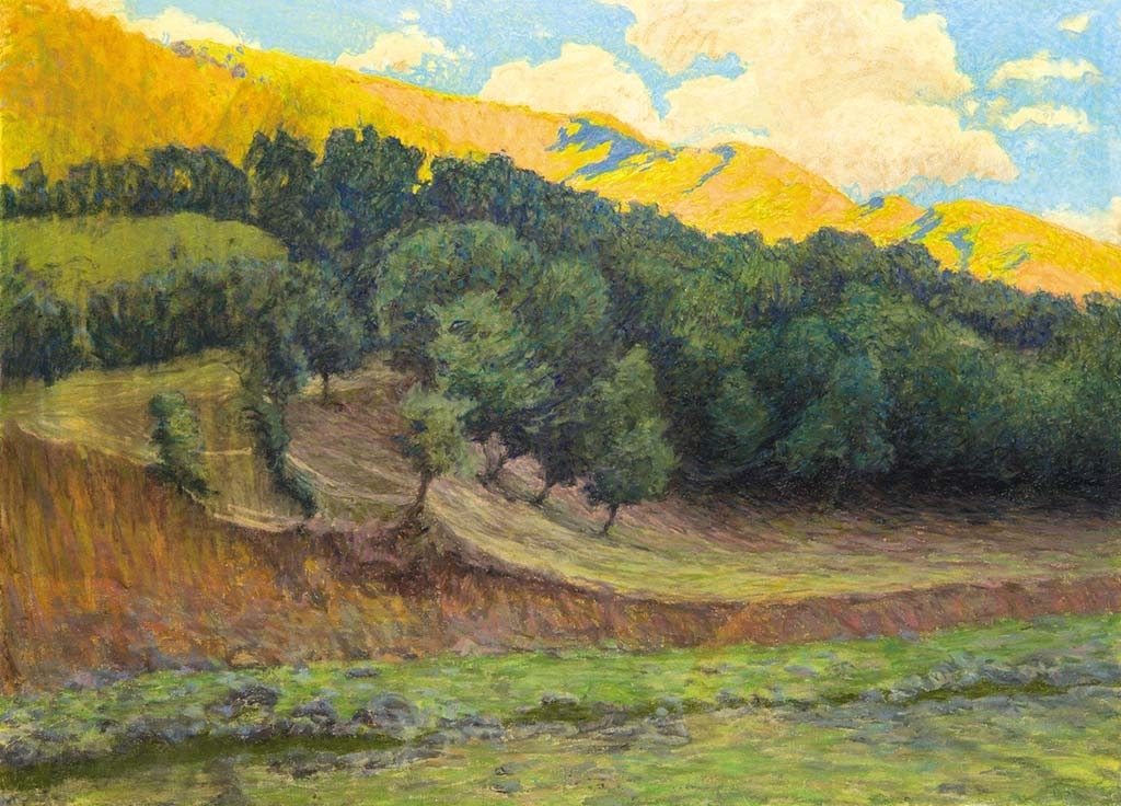 Poll Hugó (1867-1931) Sunlit Hills