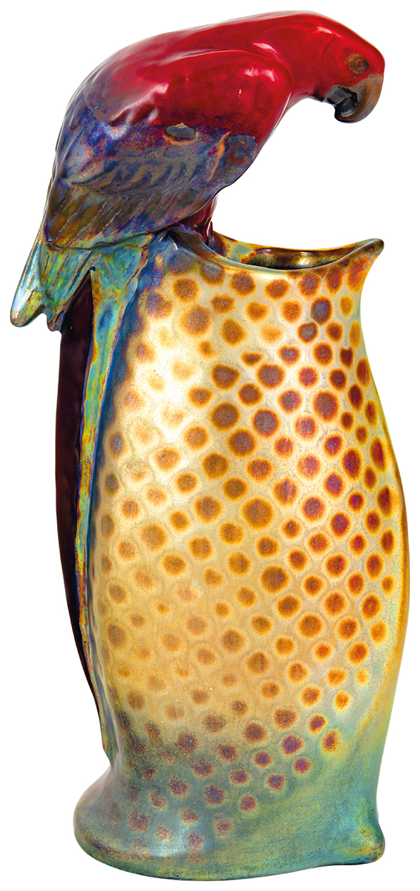 Zsolnay Papagájos váza, Zsolnay, 1914 körül