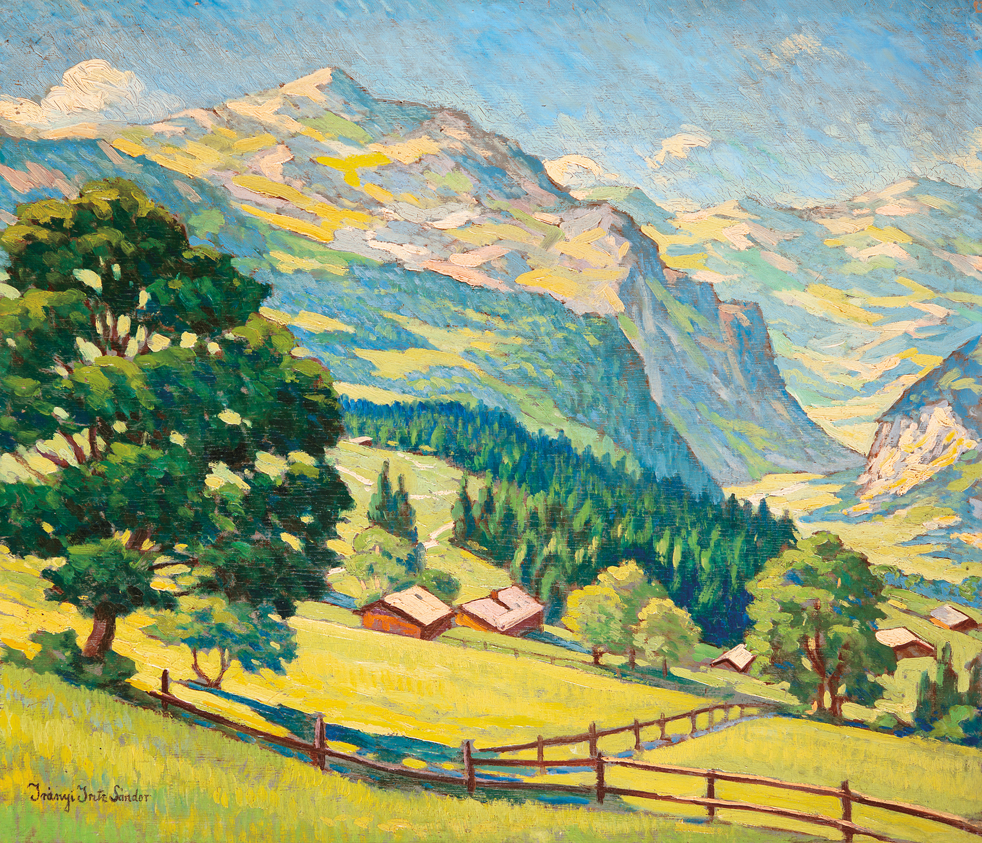 Irányi Iritz Sándor (1890-1975) Landscape of Máramaros