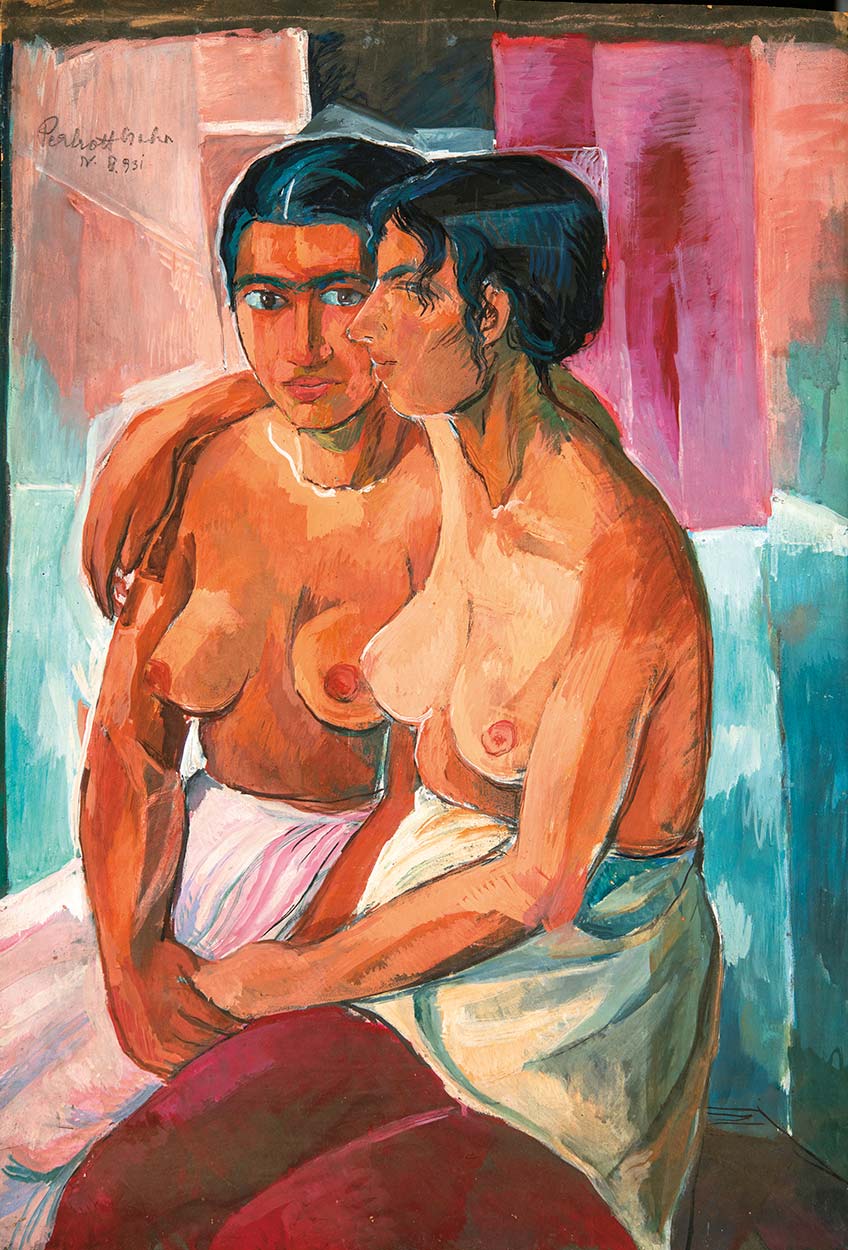 Perlrott-Csaba Vilmos (1880-1955) Two Models from Baia Mare (Two Nudes), 1931