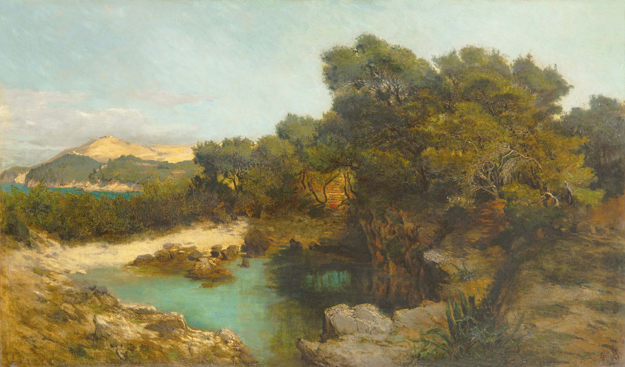 Györök Leó (1847-1899) Landscape, 1879