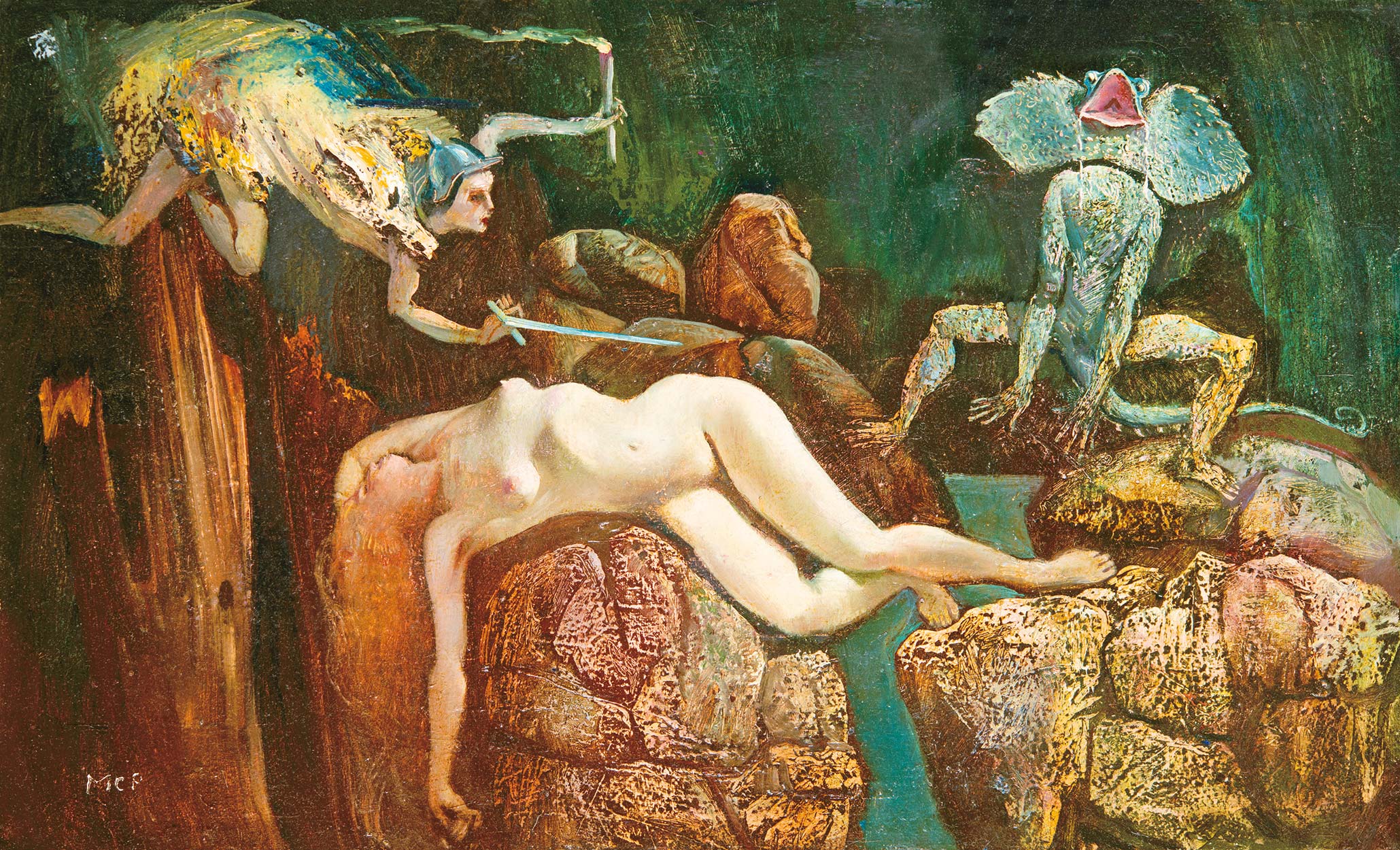 Molnár-C. Pál (1894-1981) Perseus és Androméda, 1969