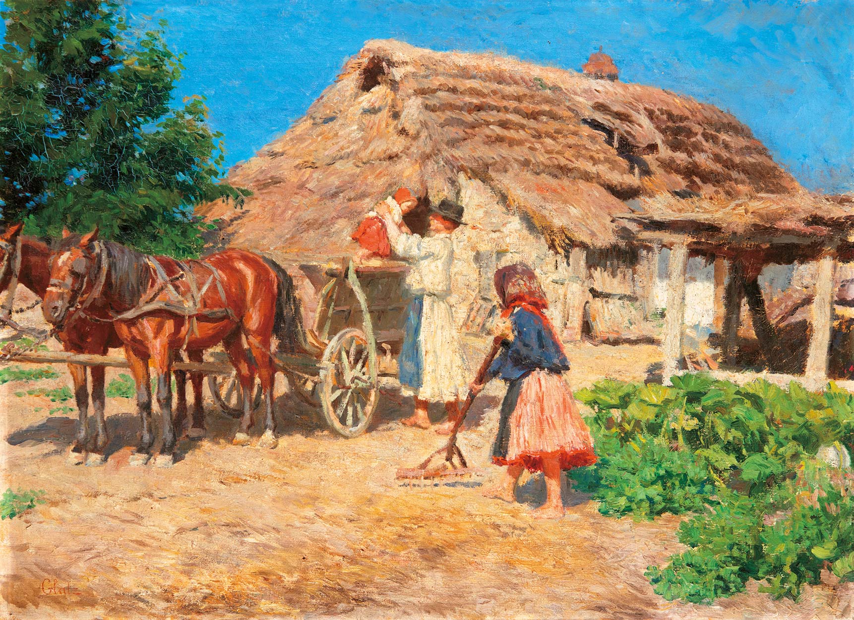 Glatz Oszkár (1872-1958) Arrival (Ritorno), around 1910