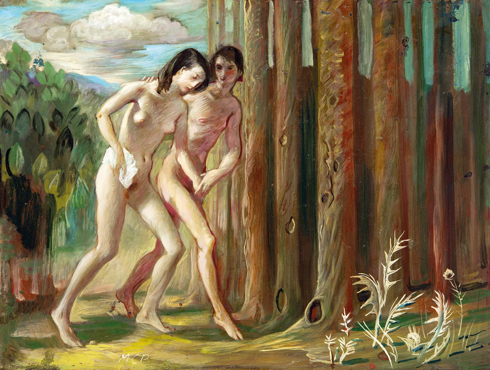 Molnár-C. Pál (1894-1981) The Expulsion from Paradise, 1977