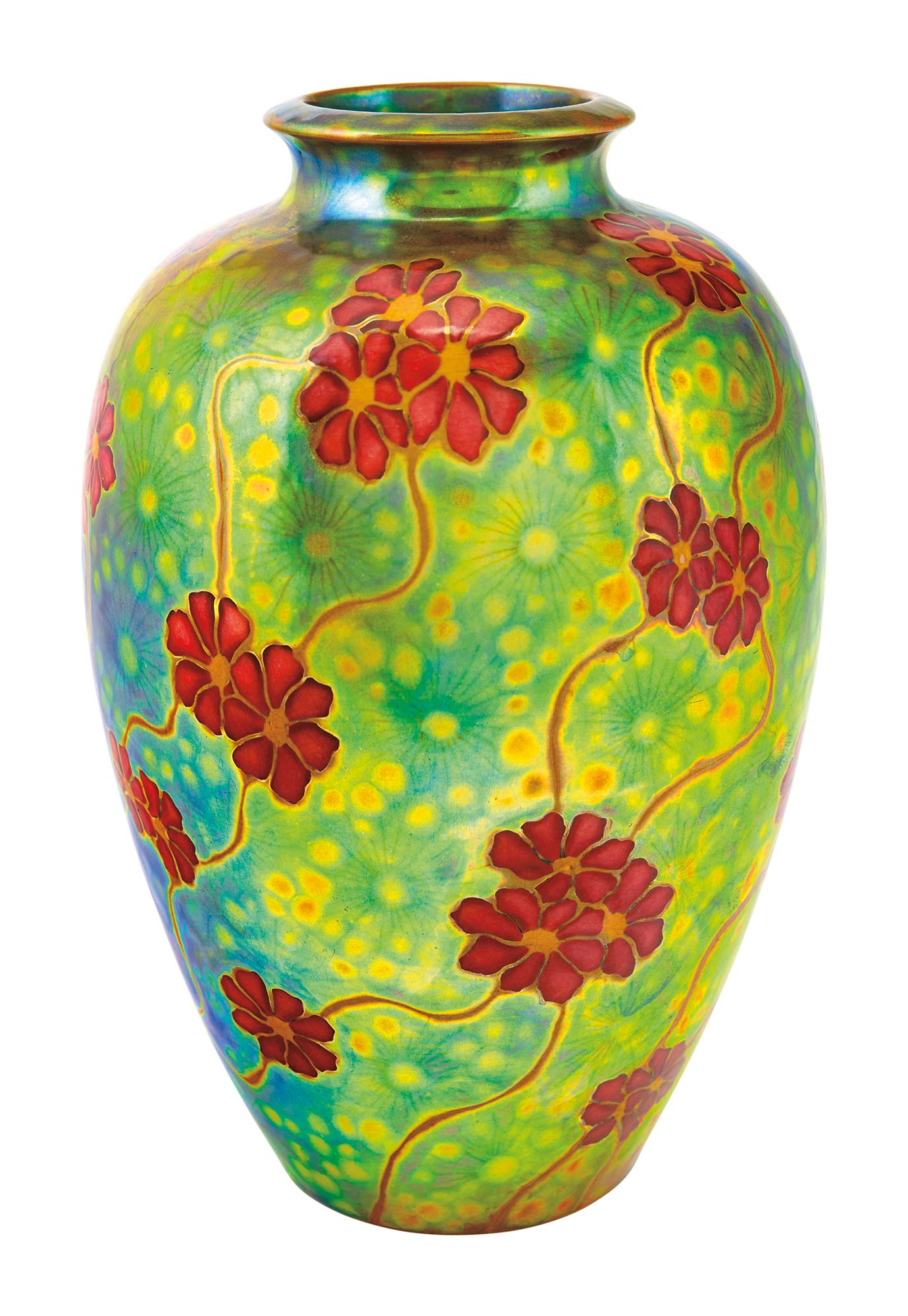 Zsolnay Flower Field Vase, Zsolnay, around 1902