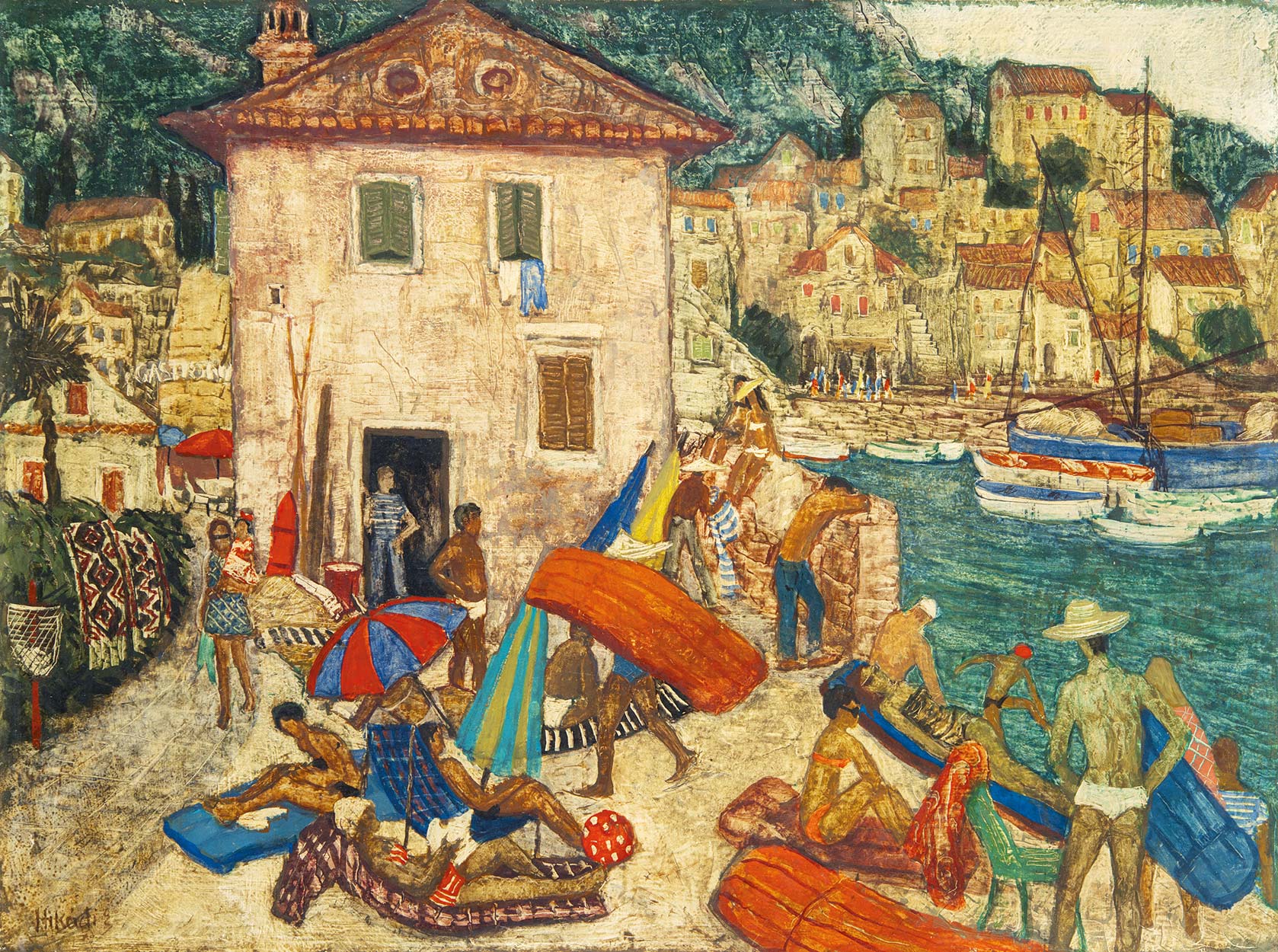 Hikádi Erzsébet Horvátország tengerparti jelenet