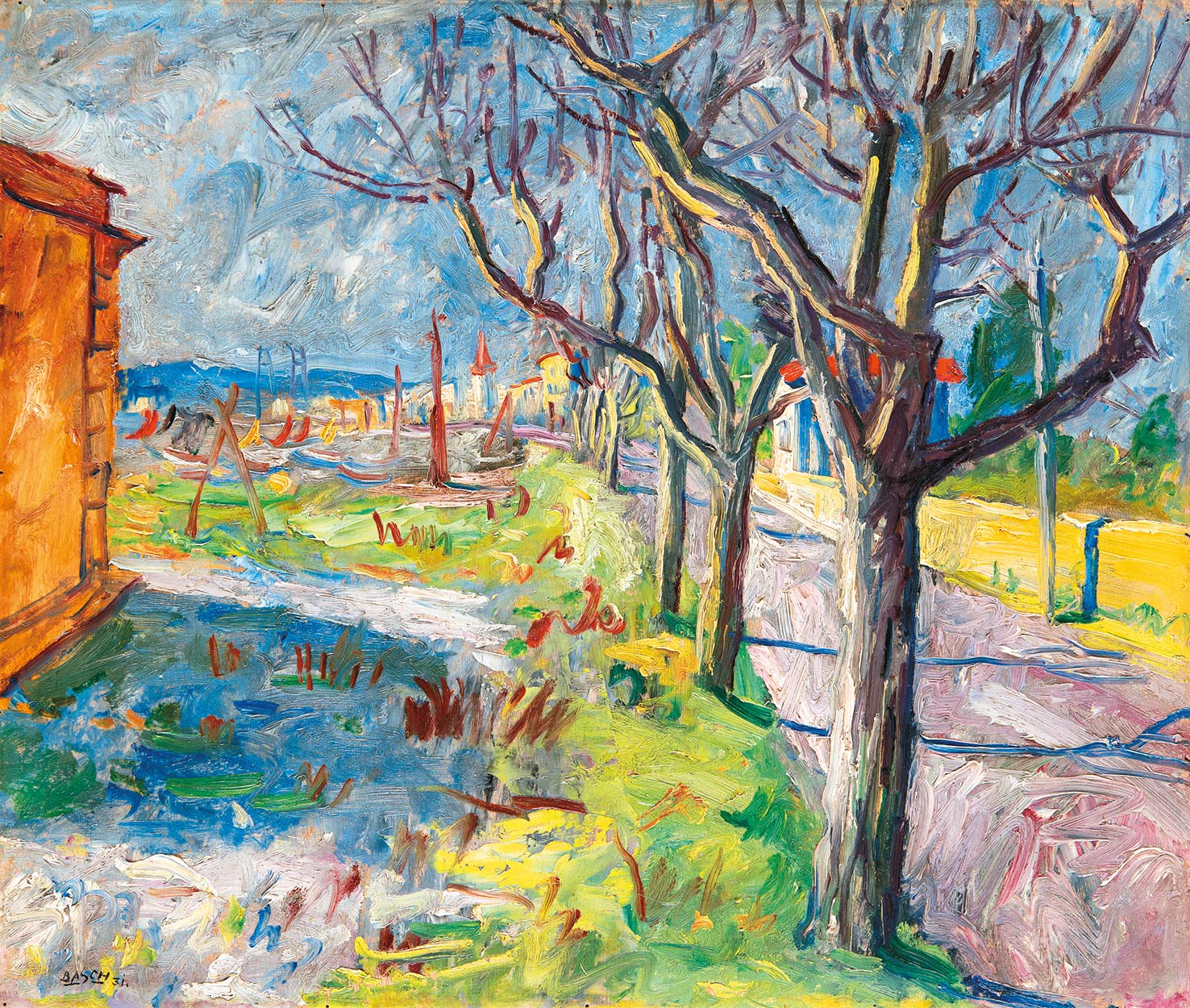 Basch Andor (1885-1944) Spring Scenery, 1931