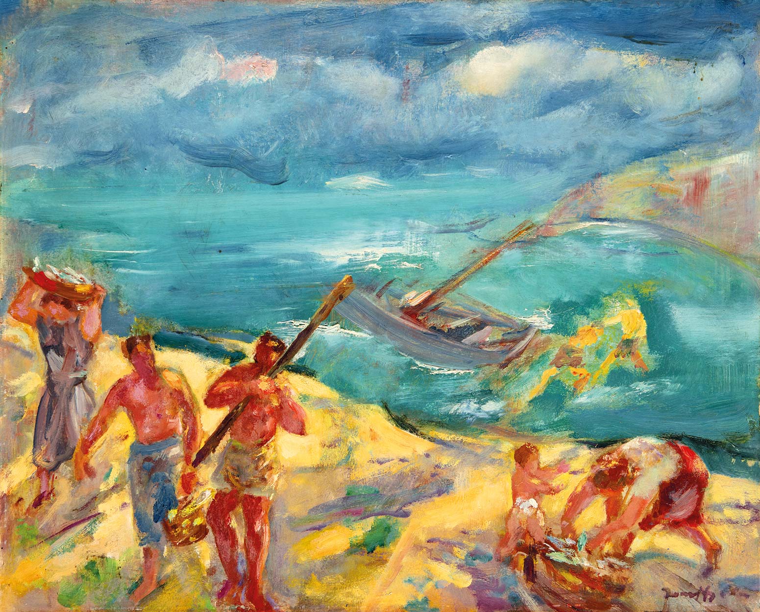 Márffy Ödön (1878-1959) Fishermen, 1957
