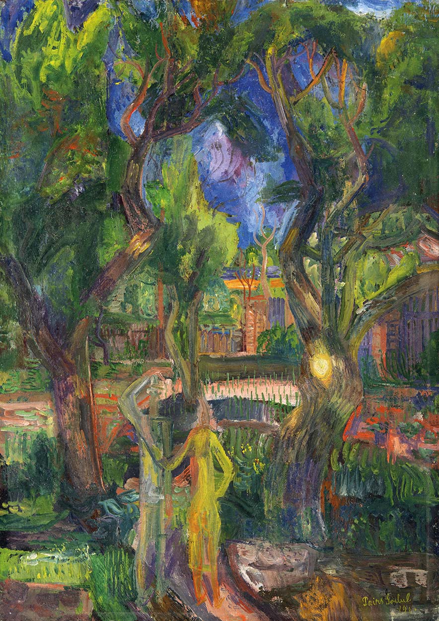 Paizs Goebel Jenő (1899-1944) In the Garden (Garden in Szentendre), 1942