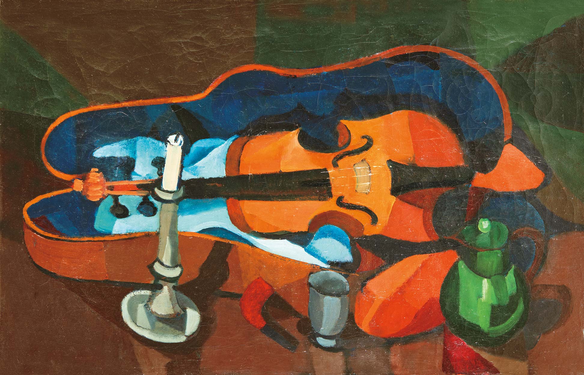 Simon György János (1894 - 1968) Still-life with Violin, 1942