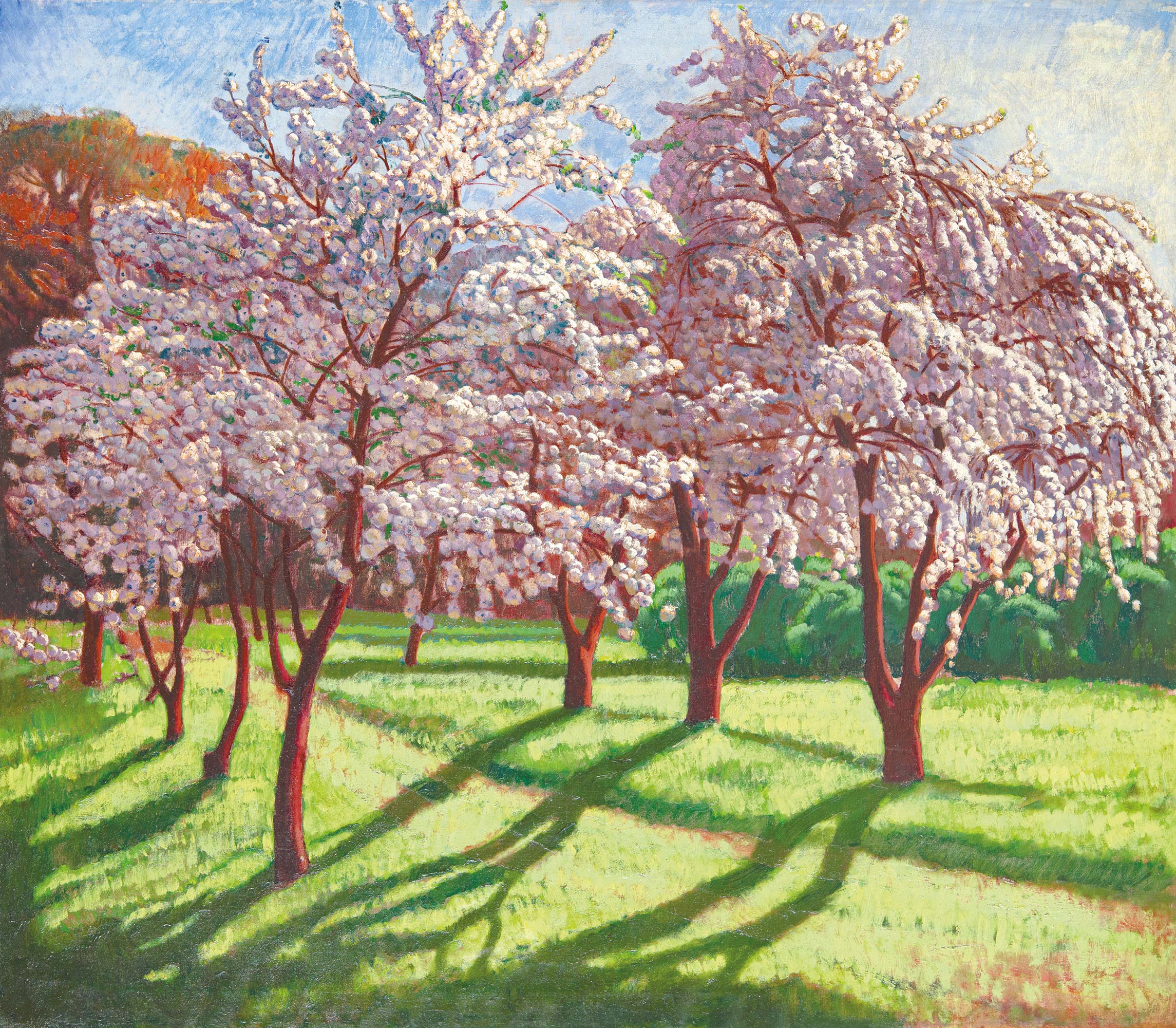 Csáky László (1888 - 1918) Cherry blossom (Blooming Fruit Trees), Kecskemét, around 1912-1914