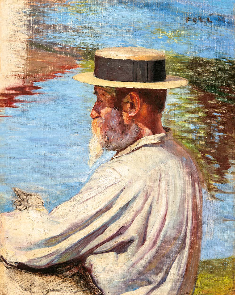 Poll Hugó (1867-1931) On the Riverbank, around 1910