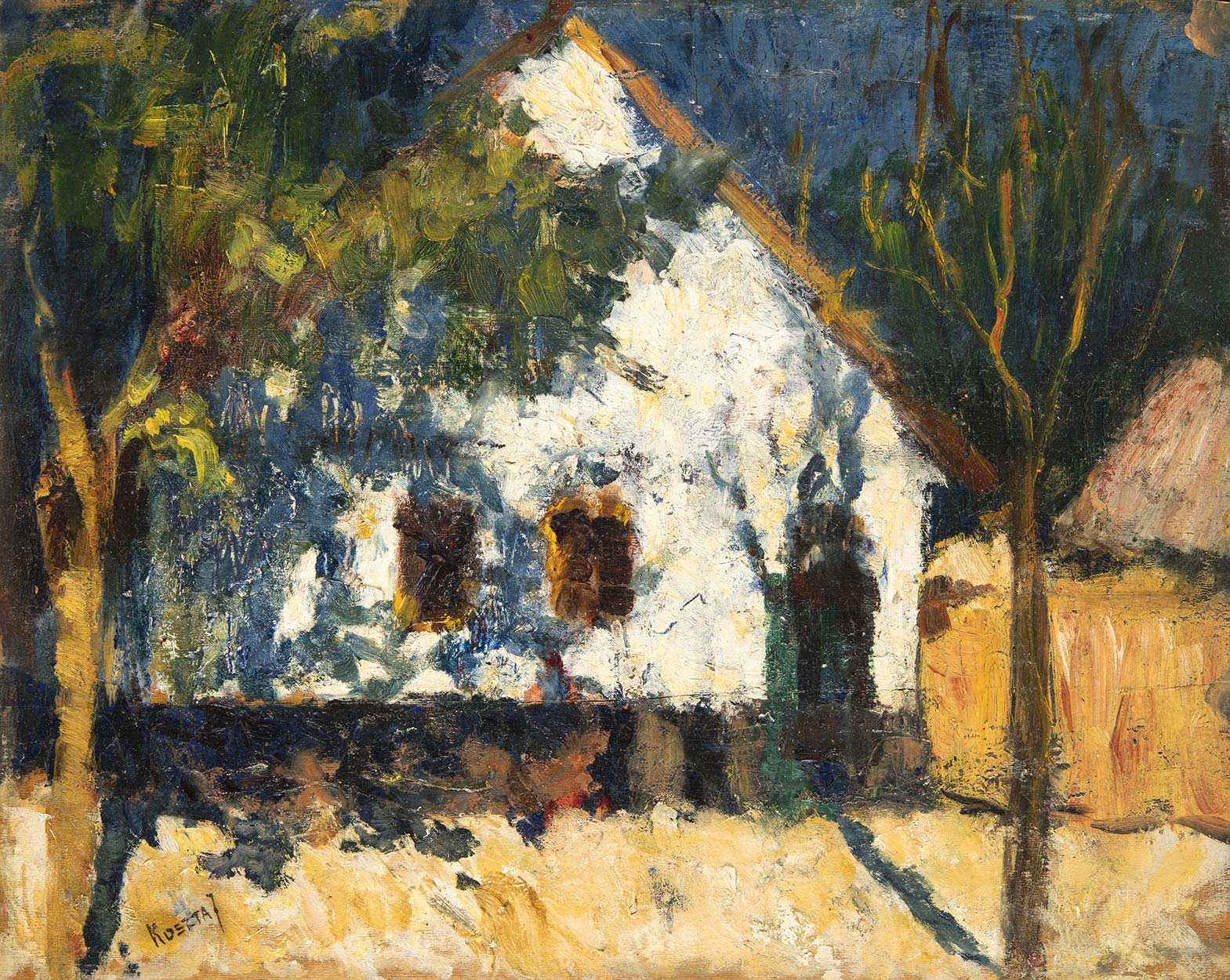 Koszta József (1861-1949) House in the Sun