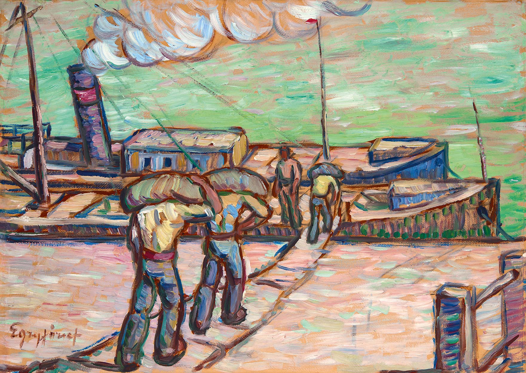 Egry József (1883-1951) Workers, 1911-1912