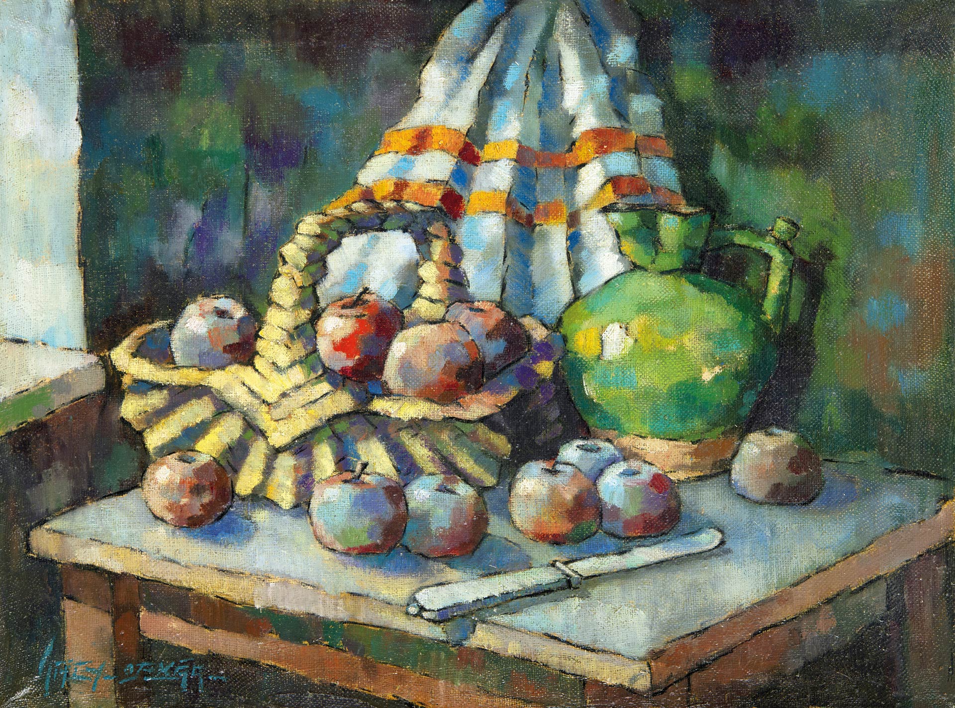 Nagy Oszkár (1883-1965) Csendélet gyümölcsökkel