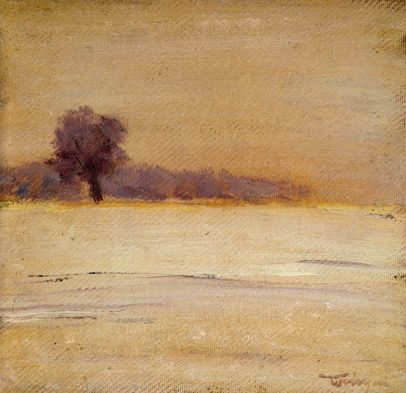 Tornyai János (1869-1936) Winter Landscape