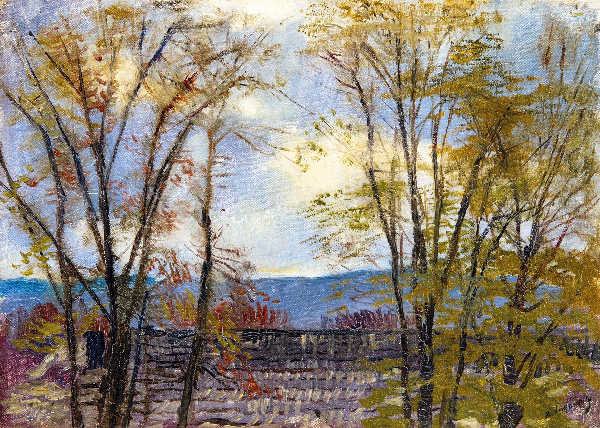 Mednyánszky László (1852-1919) Landscape at Autumn