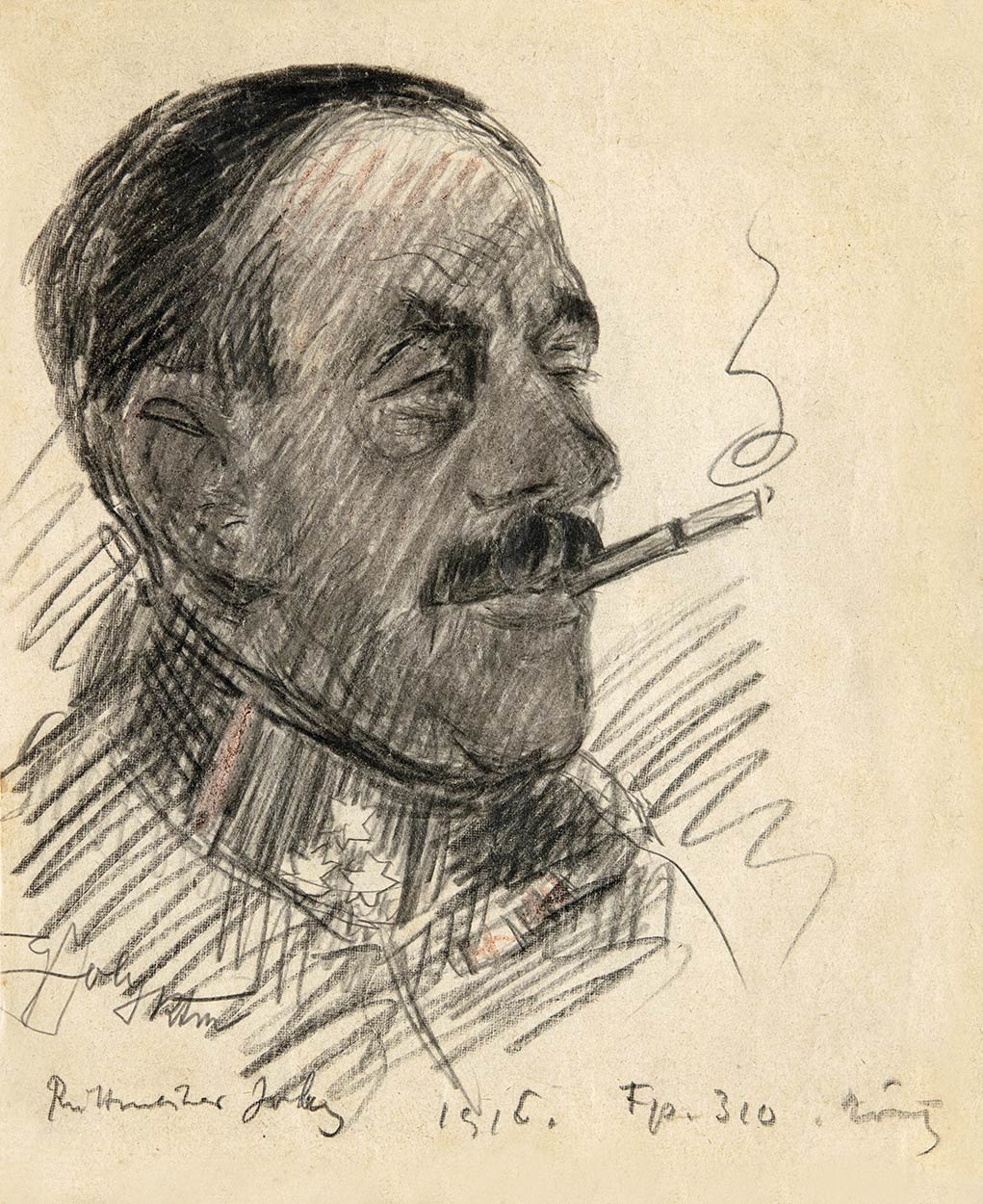 Rippl-Rónai József (1861-1927) Cigarettázó katona, 1916