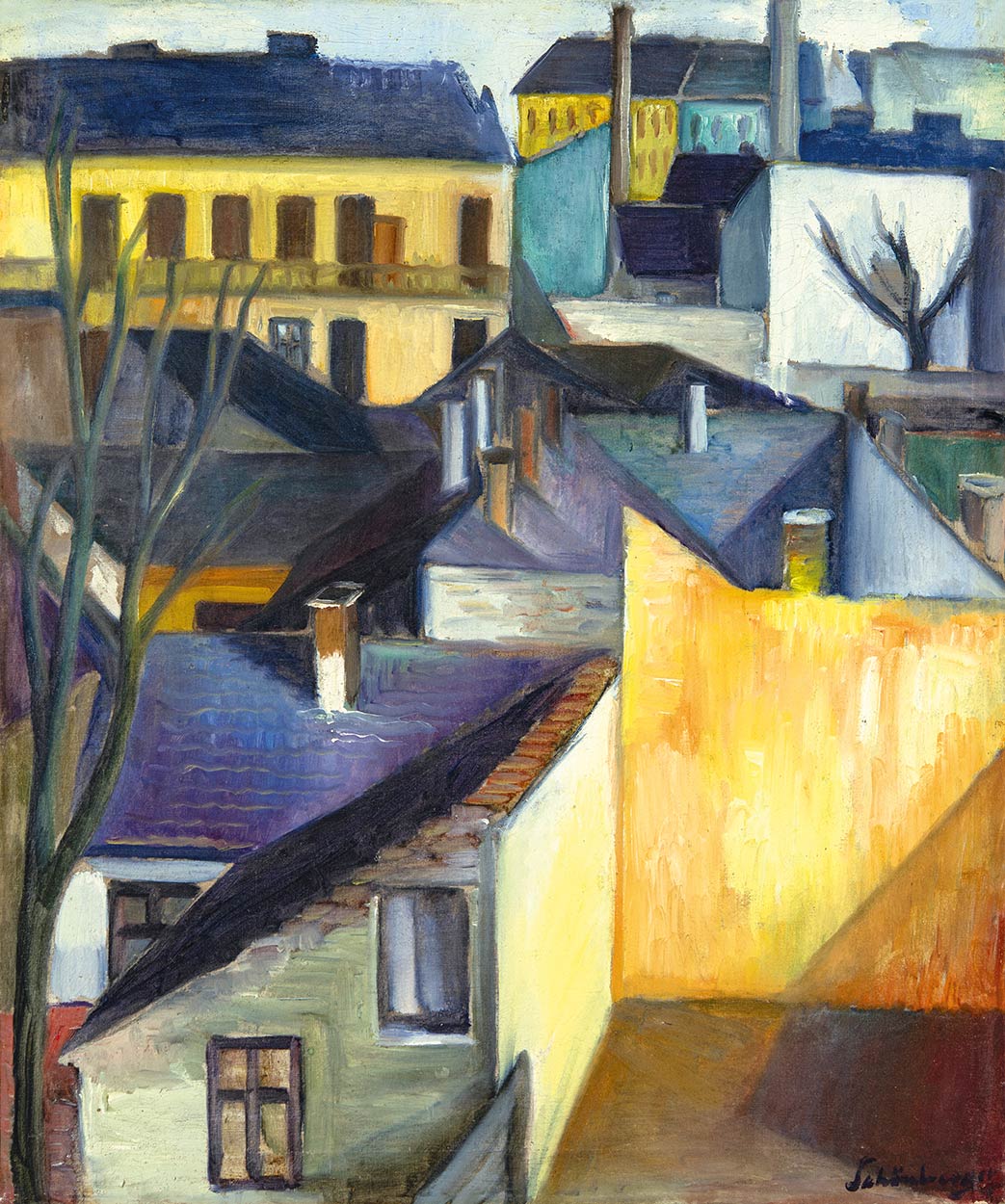 Schönberger Armand (1885-1974) Város