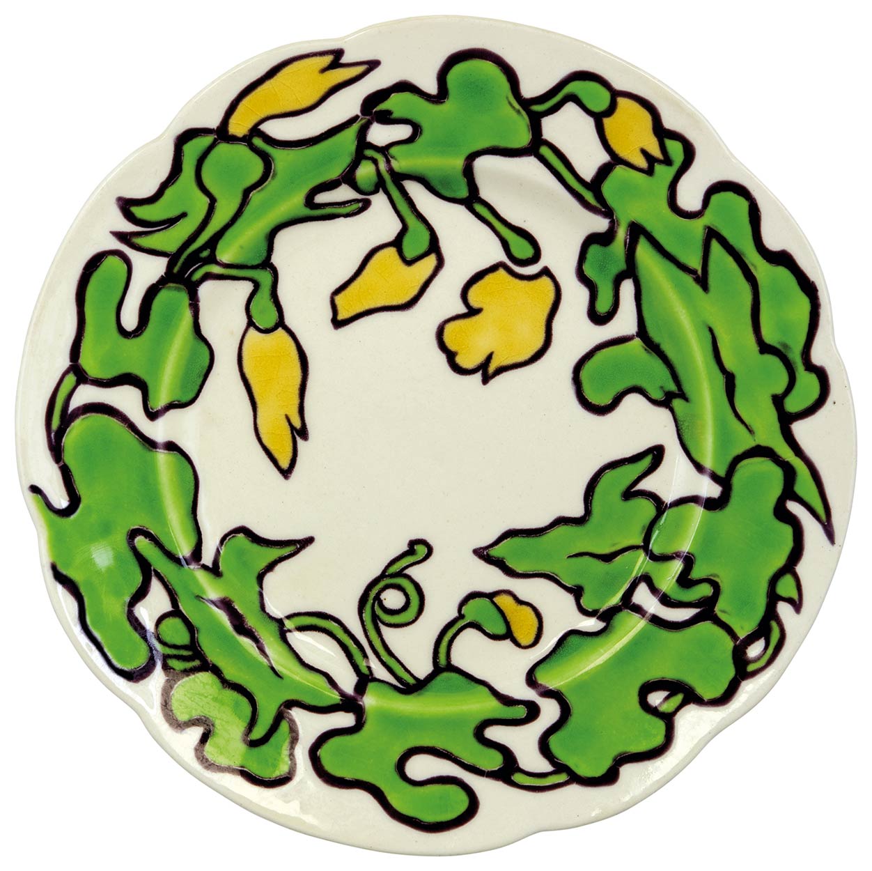 Zsolnay Plate from the Andrássy dinner service, Zsolnay, 1898