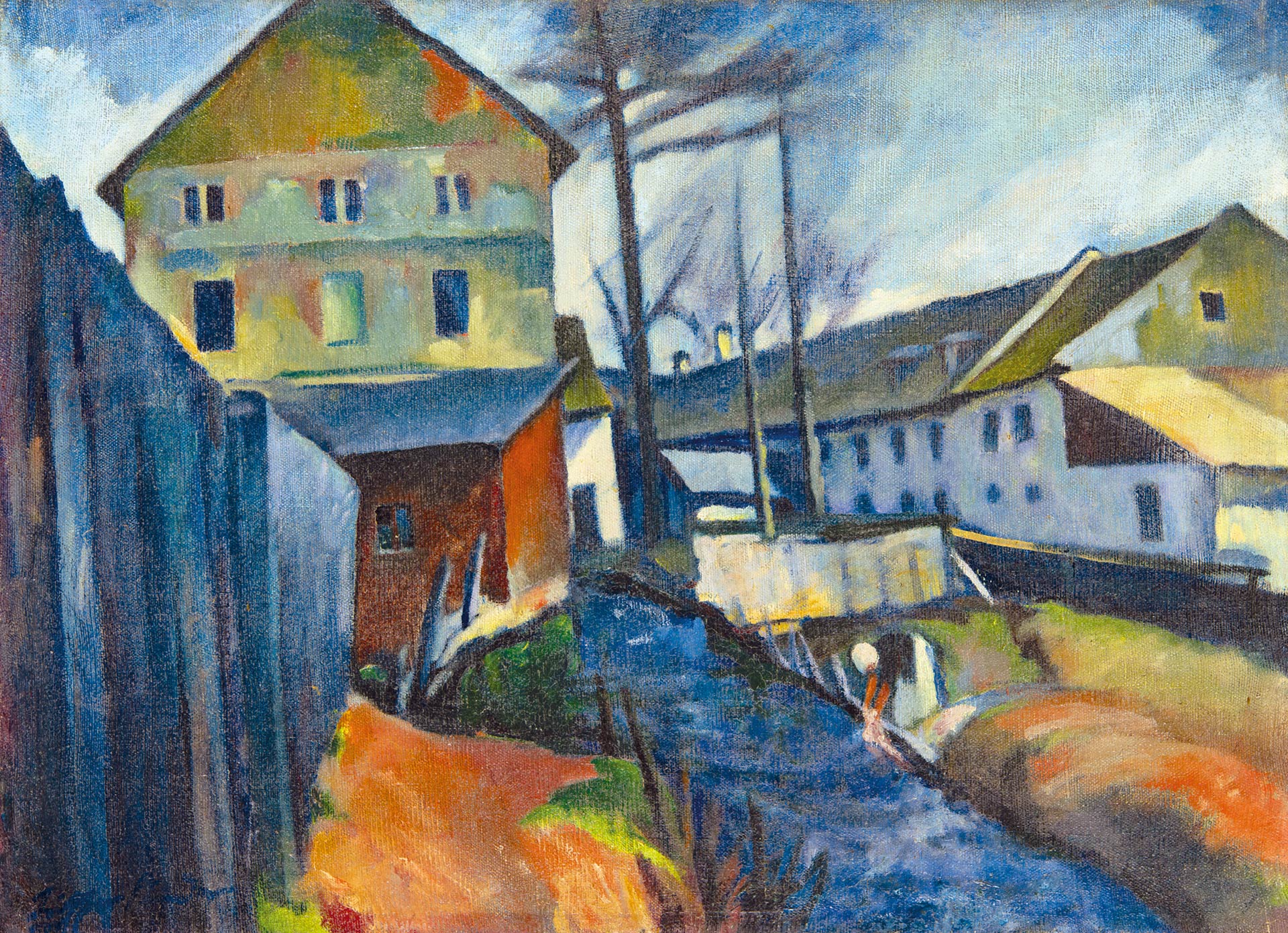 Ziffer Sándor (1880-1962) Mill-ditch, around 1924
