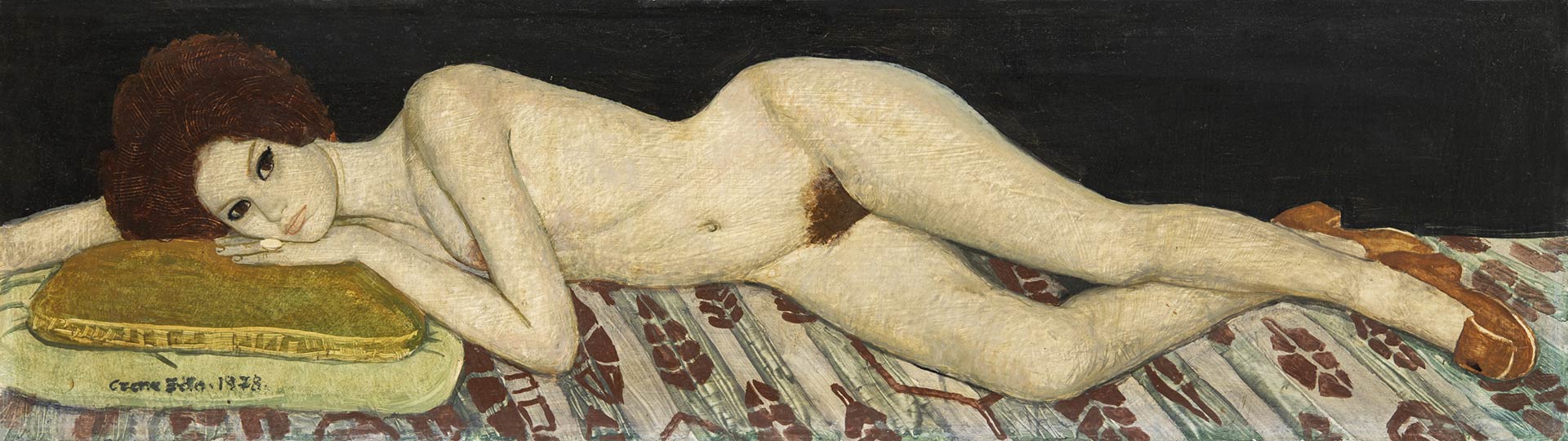 Czene Béla (1911-1999) Lying Nude, 1978