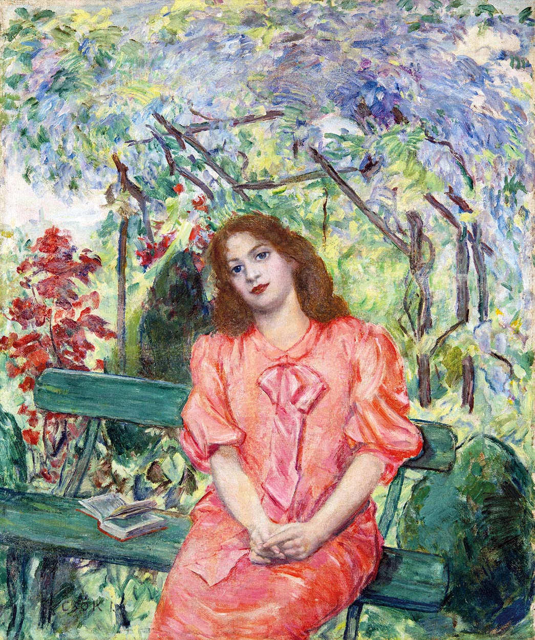 Csók István (1865-1961) Lugasban, Julia in the Bower, around 1905