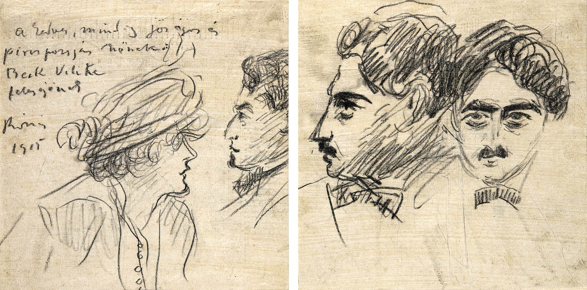 Rippl-Rónai József (1861-1927) Kettős portré (Beck Vili és felesége portréja), 1915