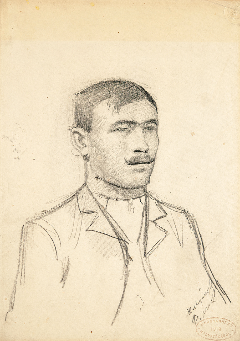 Mednyánszky László (1852-1919) Portrait of a Man