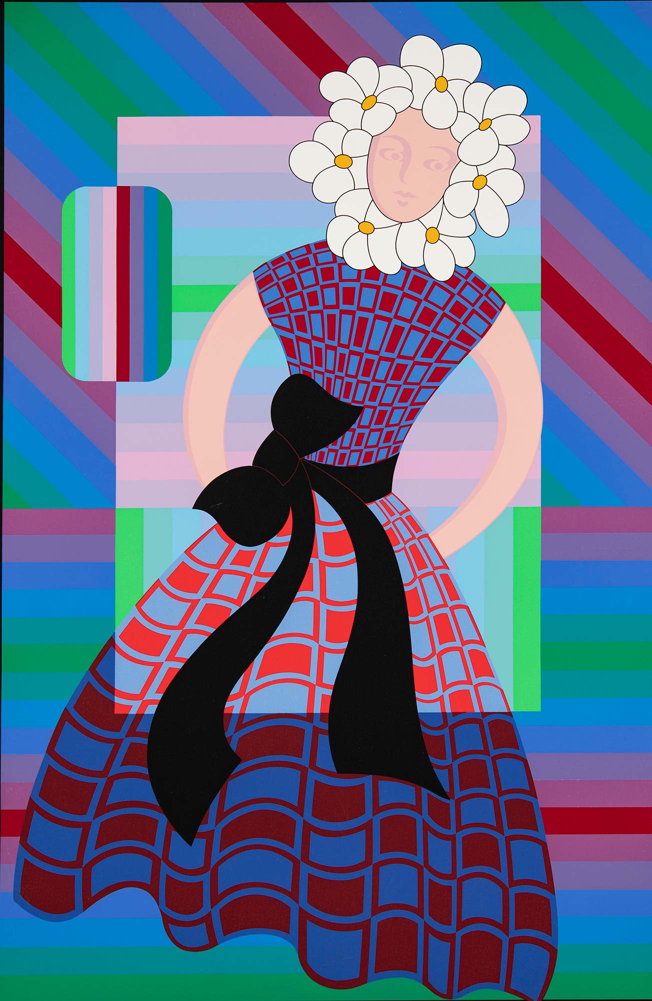 Vasarely Victor (1906-1997) Virág lány