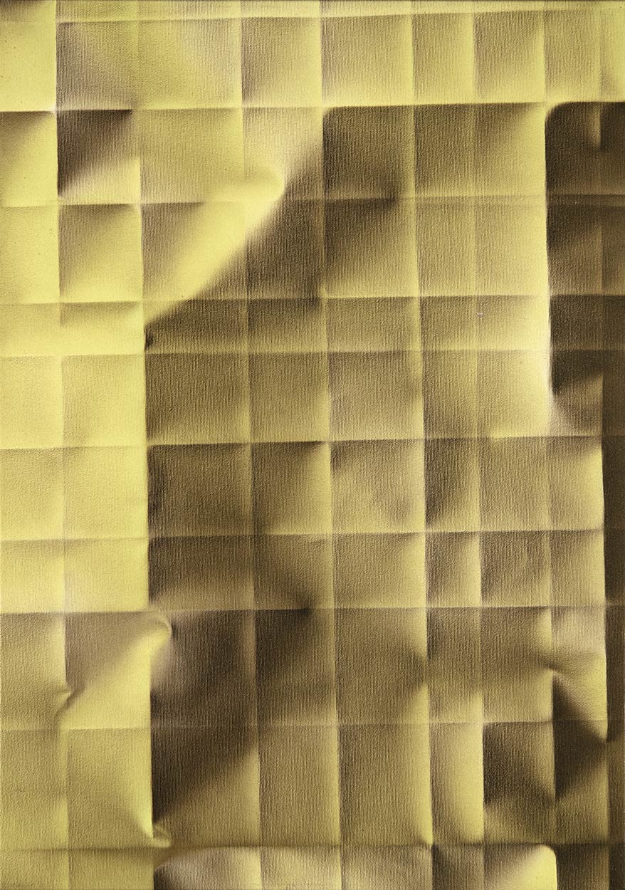 Pauer Gyula (1941-2012) Yellow grid, 2011
