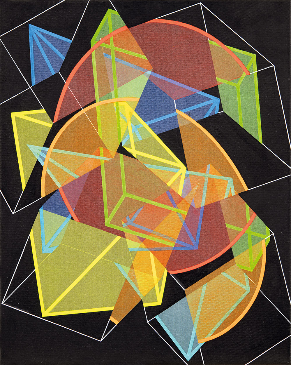 Mengyán András (1945) Multiviewpoint of Form Segments, 2018