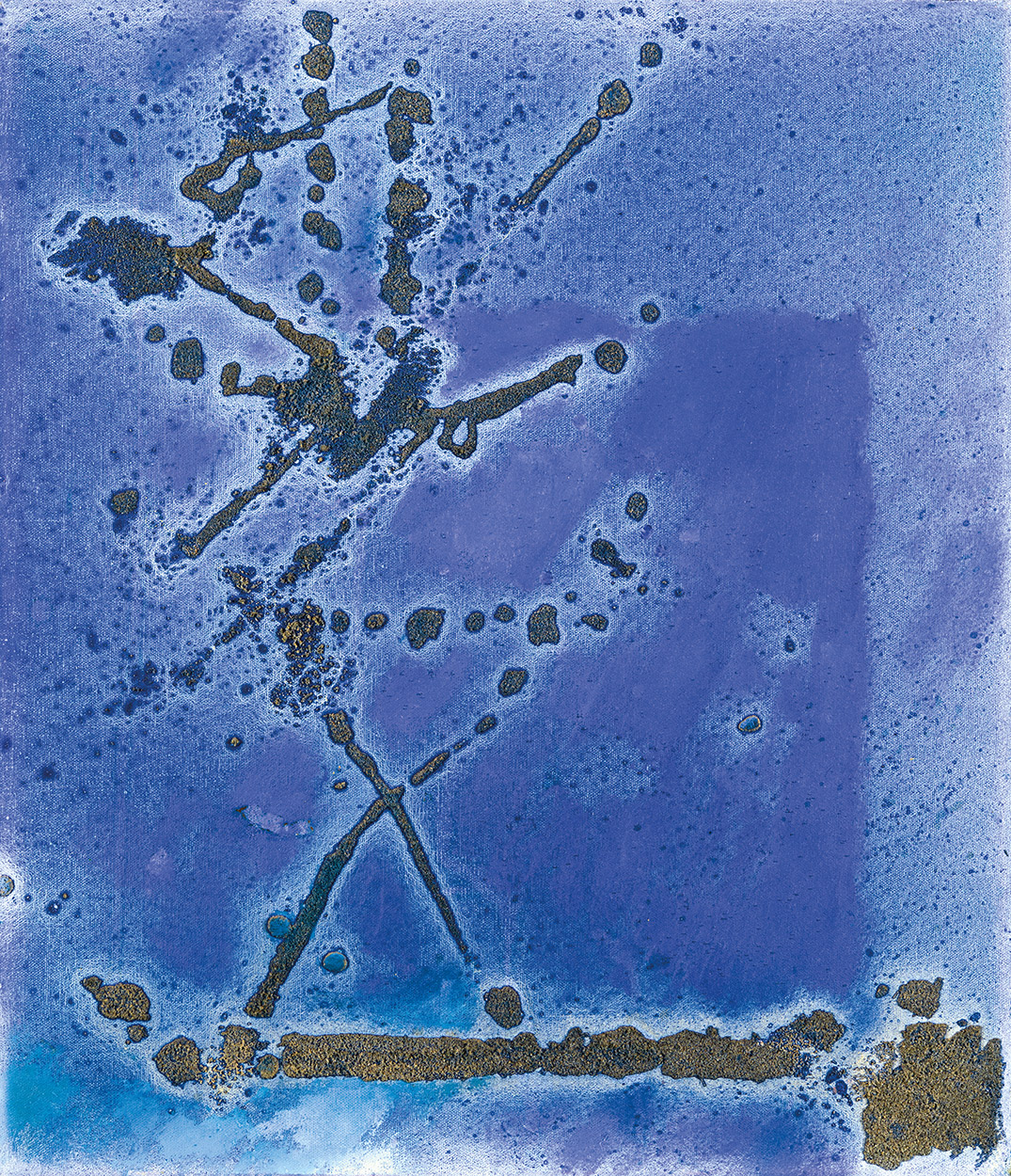 Kepes György (1906-2001) Composition in Blue, 1980