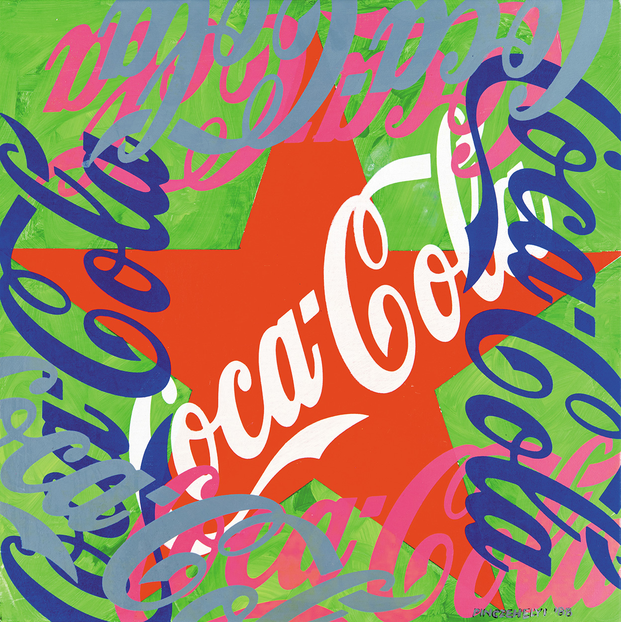 Pinczehelyi Sándor pop-art pécsi műhely kortárs aukció, Coca Cola