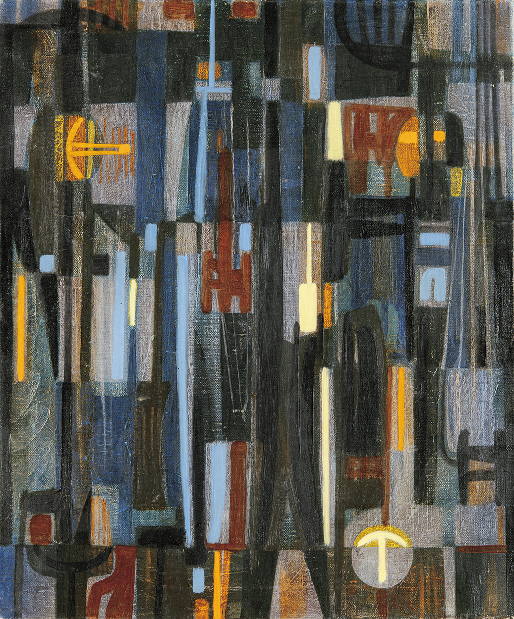 Bizse János (1920-1981) City Lights at Night, 1963