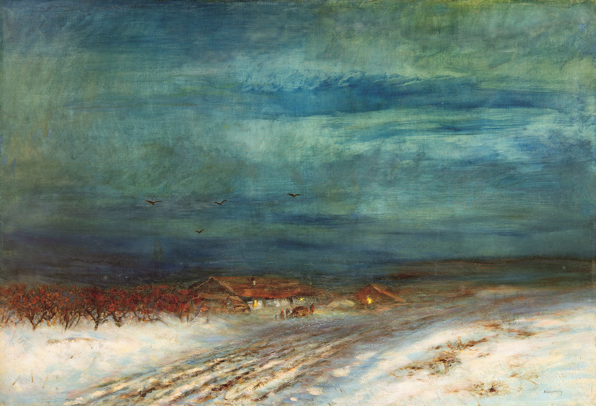 Mednyánszky László (1852-1919) Winter Twilight (Mountain Lake), around 1900