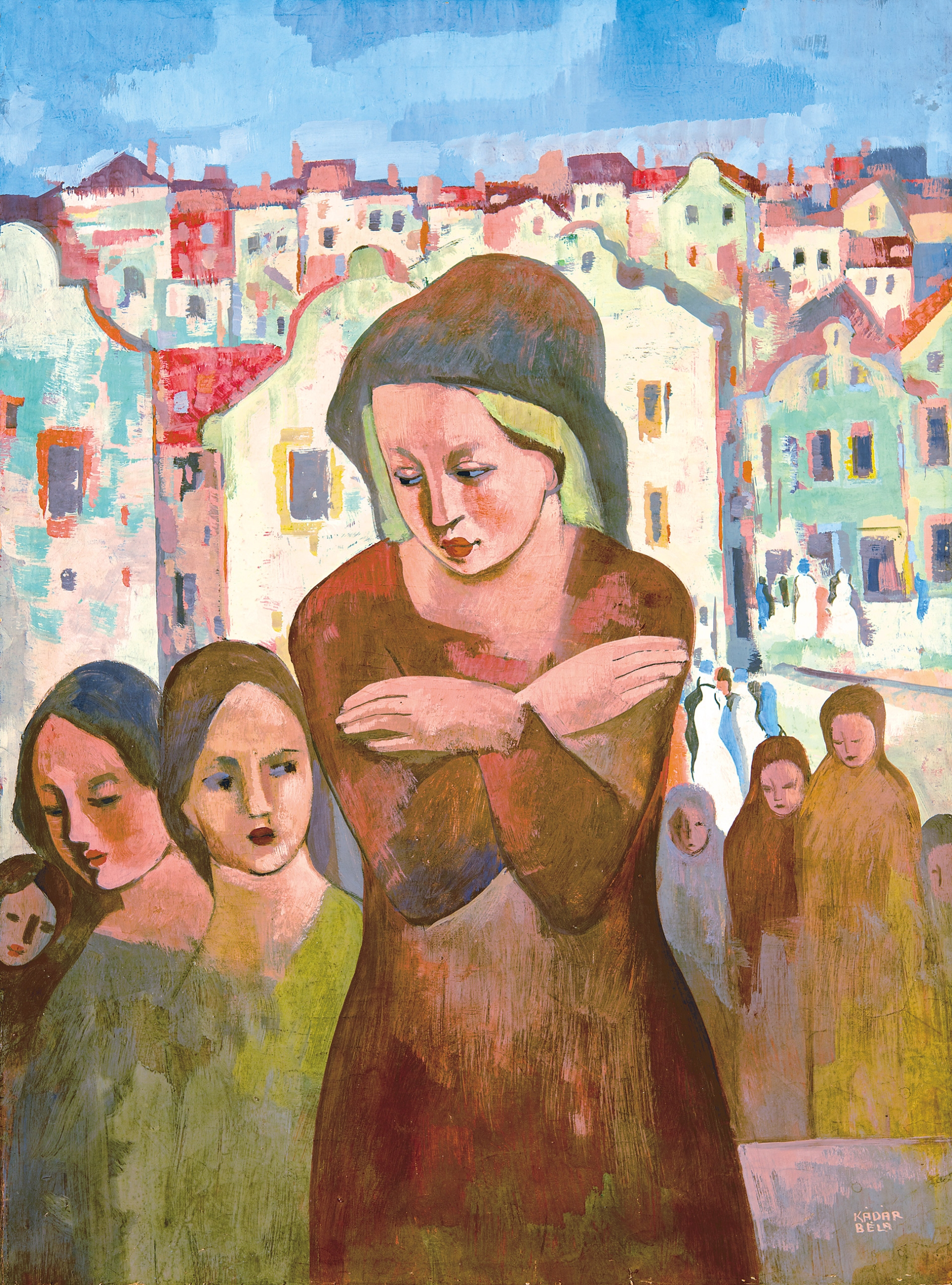 Kádár Béla (1877-1956) Ladies of the Town