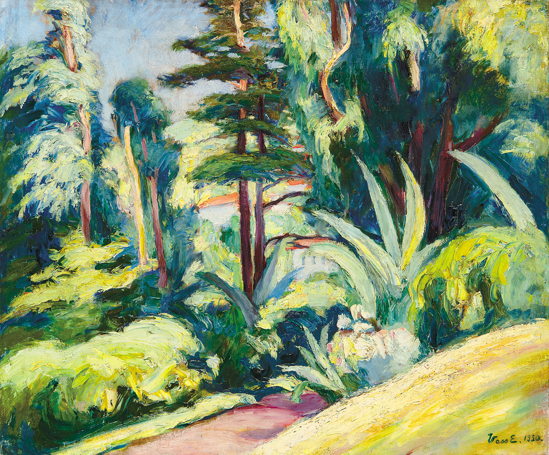 Vass Elemér (1887-1957) View of Provence, 1930
