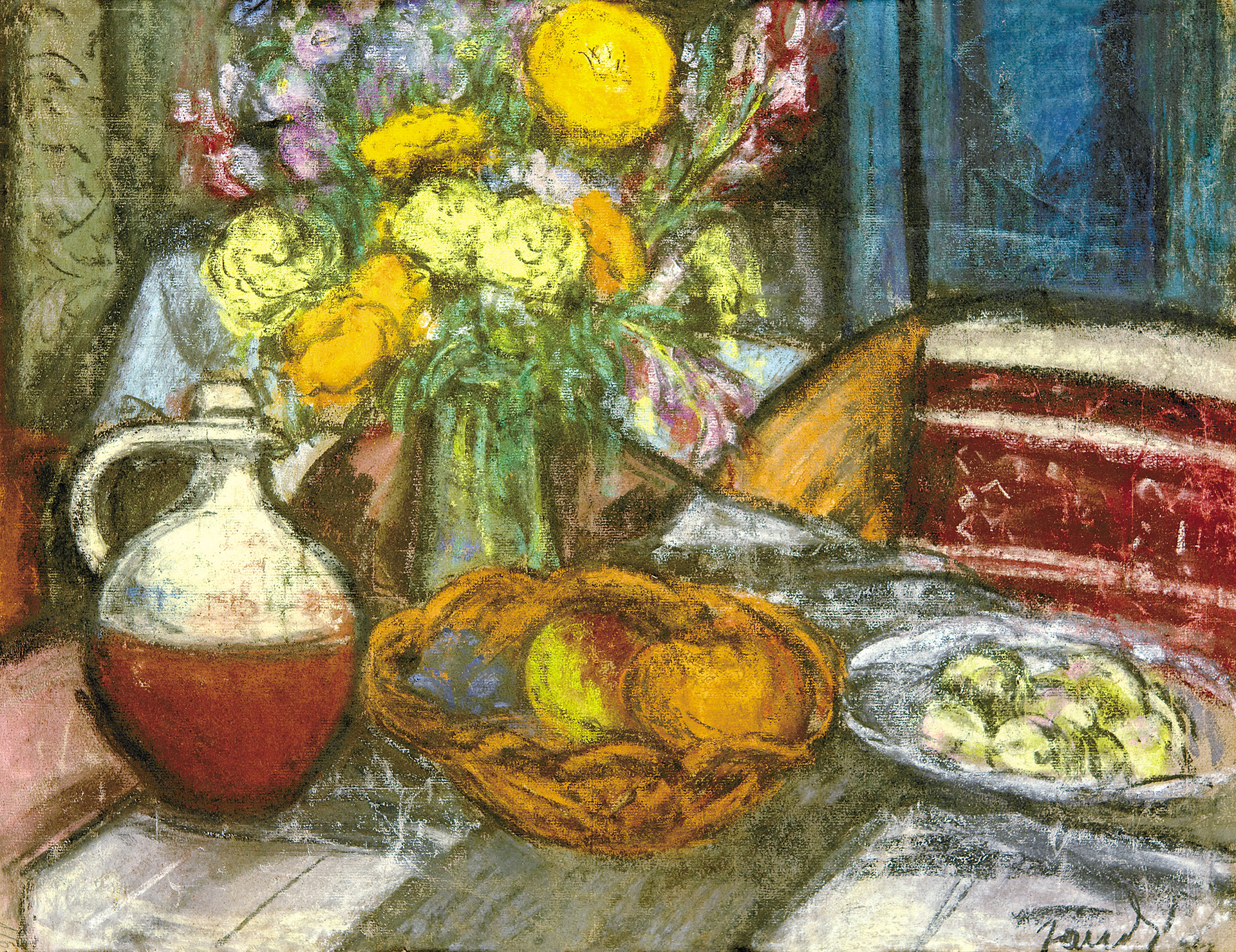 Jándi Dávid (1893-1944) Table Still-life, 1942