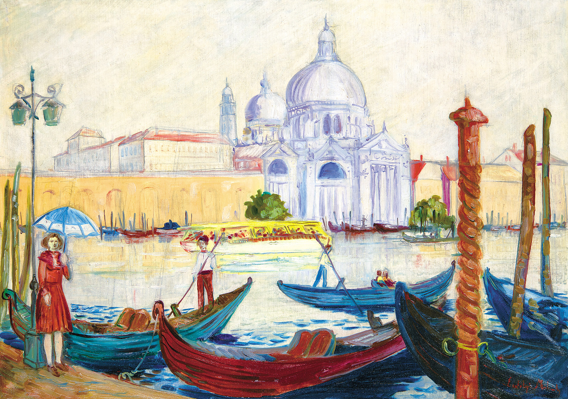 Erdélyi Mihály (1894-1972) Venice, Santa Maria della Salute, First half of the 1930s