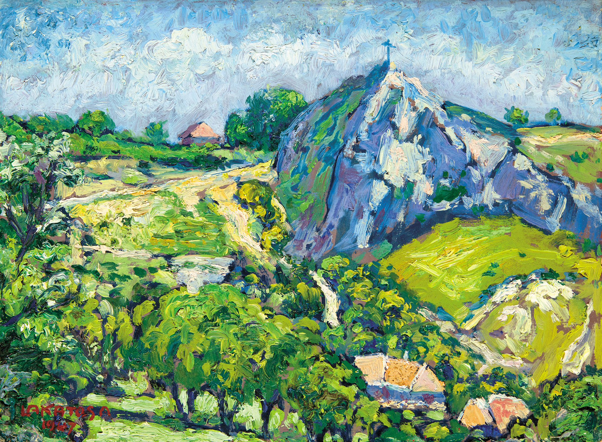 Lakatos Artúr (1880-1968) View of Pécs, 1947
