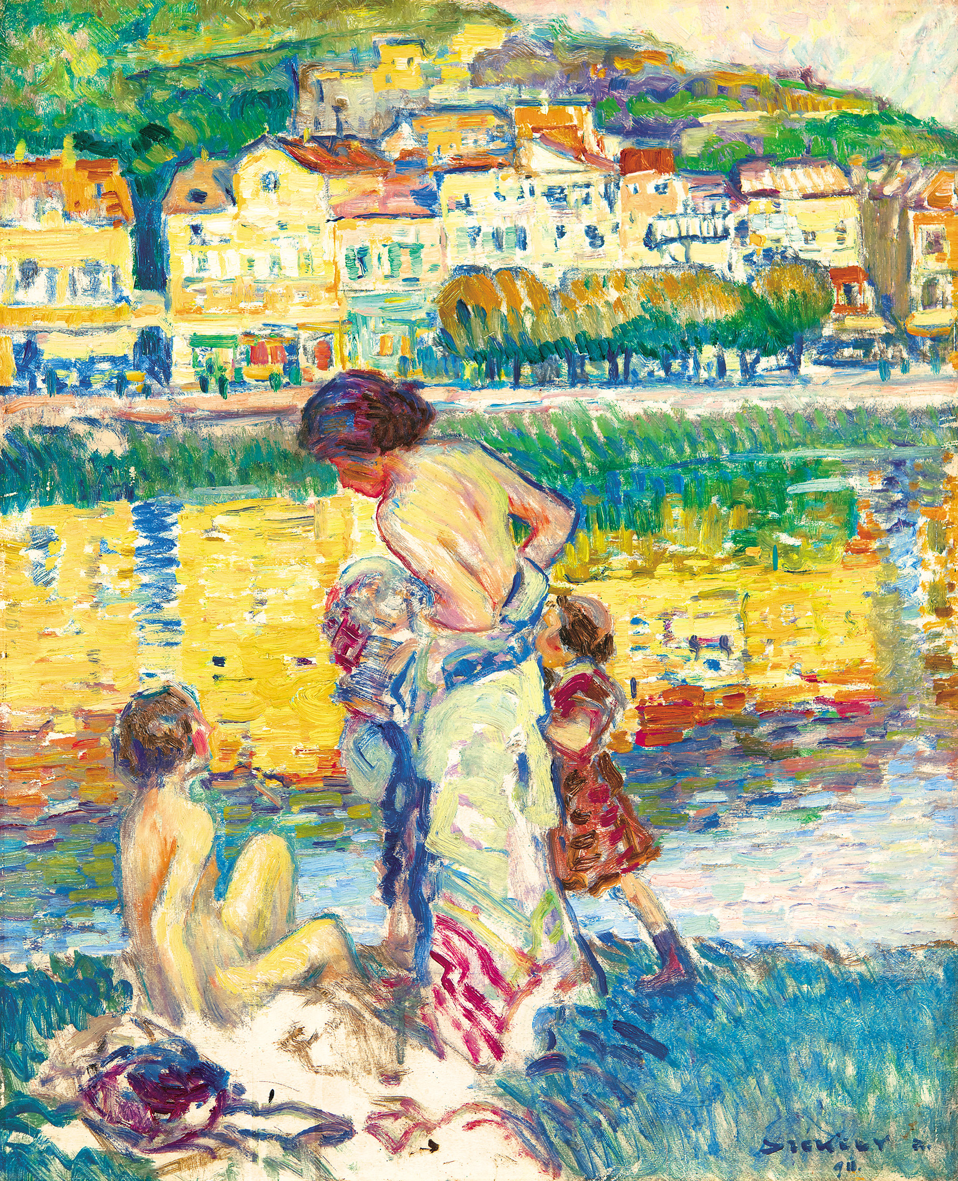Dobai Székely Andor (1877-1945) Summer Sunshine (Study for the painting 